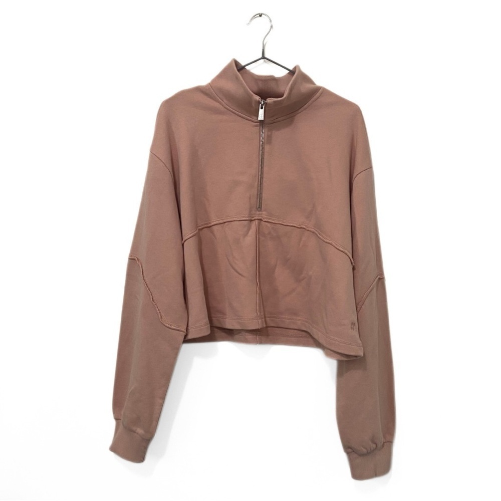 Sweaty Betty NWT Pink/Misty Rose Pink Revive Half Zip Sweatshirt Size Medium